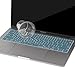 MOSISO Silicone Keyboard Cover Protective Skin Compatible with MacBook Pro 13 inch 2017 2016 Release A1708 Without Touch Bar & Compatible with MacBook 12 inch A1534, Deep Teal