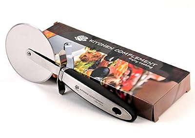 Kitchen Complement 3.54-Inch Stainless Steel Wheel and Build Pizza Cutter with e-book