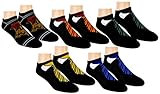 Harry Potter Womens Ankle-No Show Socks 5 Pair Pack (Black) Shoe Size 4-10/Sock Size 9-11