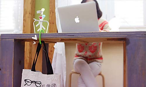 BAGMAN Creative Fun Portable Table Bag Hanger Purse Hook Handbag Hanger (Gray)