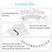 KAKOO Just Married Wedding Banner Bunting Banners Pennant Vintage Hanging Garland Decoration with Mr Mrs Signs Letters for Reception Bridal Shower and Engagement Photo Garden Outdoor