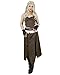 Miccostumes Women's A Song of Ice And Fire Daenerys Targaryen Brown Cosplay Costume