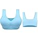 DAS Leben Women Sports Bra Workout and Gym Seamless Racerback Yoga Bra Pack of 3 (XXL, Light pink, light blue, light purple)
