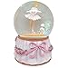 Lightahead Musical Ballerina with Puppy in a 100MM Polyresin Water Snow Globe Ball with Inside Figurine Rotating playing music