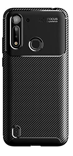 Lustree for Motorola G8 Power Lite Rugged Armour TPU Military Grade Back Cover Case for Motorola G8 Power Lite (Black) (