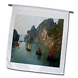Florene World s Exotic Spots - Junket Boats In Hong Kong.jpg - 18 x 27 inch Garden Flag (fl_98588_2)