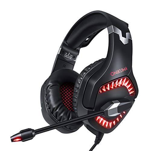 PS4 Headset,GEEKLIN gaming headset for pc gaming headset for xbox one controller with microphone,Rotatable ear shell,50mm super bass speakers,3.5mm Adapter for Laptop - Thumbnail 7
