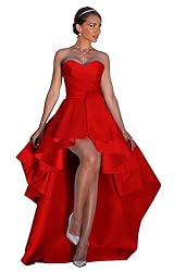 NLQ High Low Prom Dresses Sweetheart Strapless