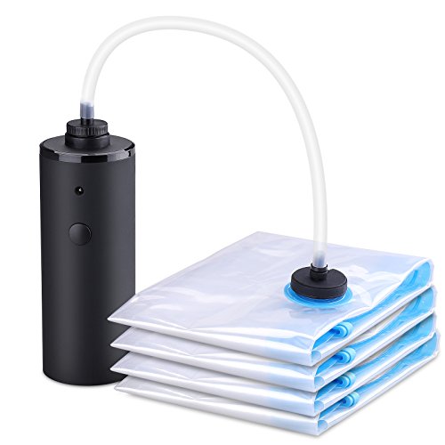 Travel Vacuum Storage Bags With Electric Pump 2 Large & Medium Space