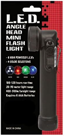 4 BULB COLOR US Army USMC Marines MINI Right Angle AAA LED Light Flashlight