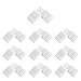 LightingWill 10pcs Pack L Shape Solderless Snap Down 2Conductor LED Strip Connector for Right Angle Corner or 90 Degree Connection of 8mm Wide 3528 2835 Single Color Flex LED Strips