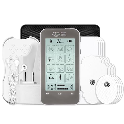 Deluxe TENS Unit and Accessories. EMS Muscle Stimulator Machine, Muscle