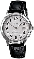 Casio MTP-S100L-7B1VCF Reloj An&aacute;logo con Fechador para Hombre, color plata/negro