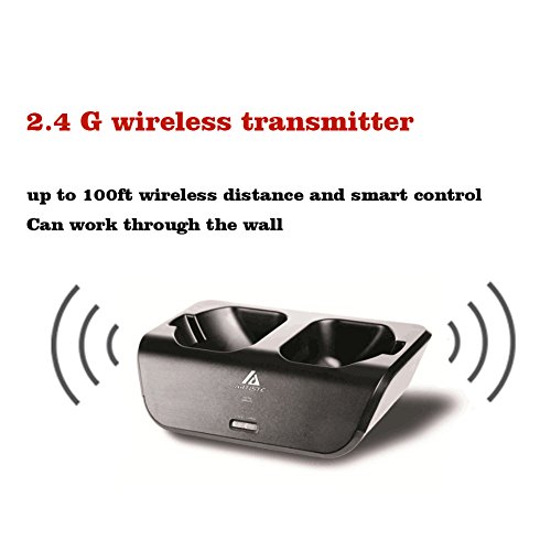 Wireless-TV-Headphones-Artiste-ADH300-24GHz-Digital-Over-Ear-Stereo-Headphone-for-TV-100ft-Distance-Transmitter-Charging-Dock-Rechargeable-Black