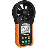 Portable Digital Anemometer, Protmex MS6252A Handheld Wind Speed Meter Gauge Air Volume Meter Air Velocity Measuring Flow Meter Backlight