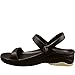 DAWGS Women's Premium 3-Strap Sandal,Black/Tan,10 M US