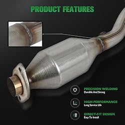 SCITOO 43198 Rear Catalytic Converter Fit For
