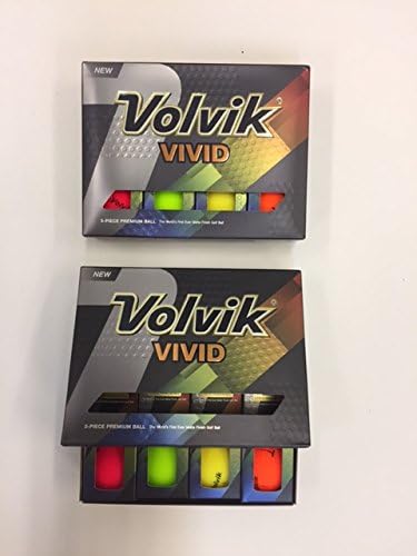 Volvik Vivid Golf Balls 2-Dozen Pack, Mixed, RYOG