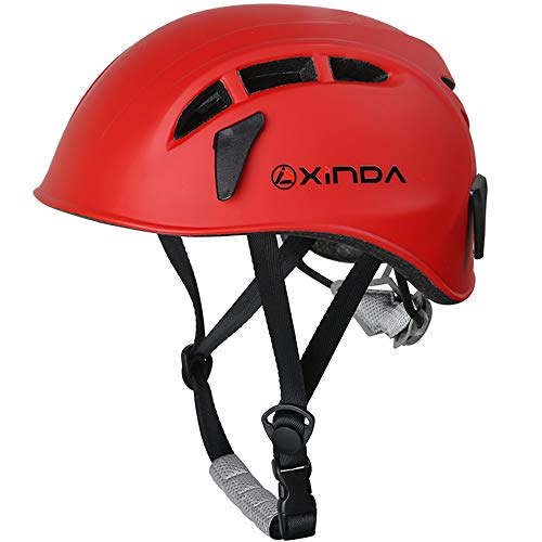 OUYAWEI Outdoor Climbing Safety Helmet Hard Surface Hat Adjustable Helmet for Rescue Construction Climbing Work Helmet Orange