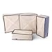Domestic Corner - Drawer Dividers Closet Organizers - Storage Boxes - Set of 4 - Beige