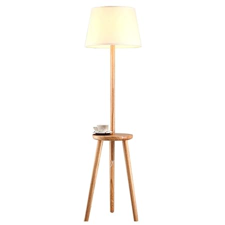 Amazon Com Xhjz W Led Tripod Floor Lamp Wood Modern Light For