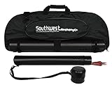 Premium Samick Sage & Spyder Takedown Recurve Soft Bow Case | Includes Arrow Tube | Large Outside Pocket | Two Inside Pockets Hold Riser and Limbs Separate | Tear Resistant Black Fabric