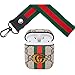 Bolod Airpods case,1&2 Case,Leather Fashion airpods case Cover ，Shockproofair pods case Carabiner,airpods case， airpods case Keychain,