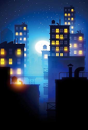 Yeele 3x5ft Little Super Hero Backdrop Cartoon City Amazon Co Uk