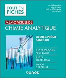 Amazon Fr Memo Visuel De Chimie Analytique Bourderioux Aurelie Bourjot Melanie Lordel Madeleine Sonia Valois Ludivine Livres