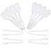 Set of 12 Clear Disposable Plastic Serving Utensils - Four 10