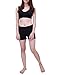 HDE Women's Yoga Workout Shorts Exercise Mini Hot Shorts (Black, X-Large)