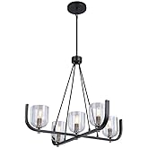 Artcraft Lighting Cheshire - 5 Light Chandelier-25.5 Inches Tall and 30 Inches Wide-Black/Nickel Finish