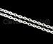 CleverDelights Rolo Chain Roll - 100 Feet - Shiny Silver Color - 3x4mm Link - Bulk Oval Chain Spool