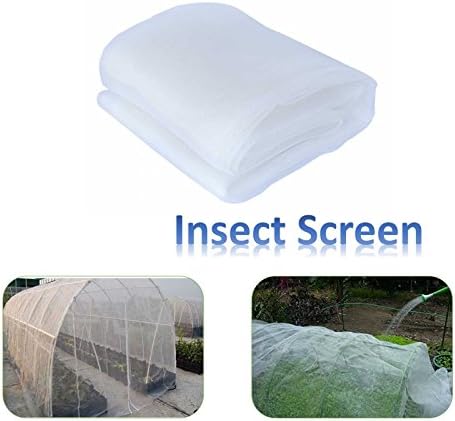 Insect Screen White Garden Anti Insect Netting against Bugs Insect Mosquito Bird Bug Barrier Mesh Net Protect Plants Vegetables Flowers Crops Greenhouse Pest Control Tools