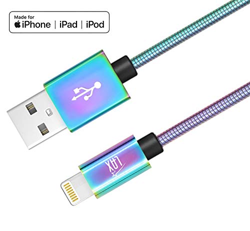 LAX iPhone Charger Lightning Cable - MFi Certified Lightning to Mesh USB Cord (4ft) Compatible with  - //medicalbooks.filipinodoctors.org