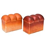 leyouyou520 1 Piece Jumbo 3.63 Inch Squishy Bread Scented Squishies Kawaii Phone Strap Toy