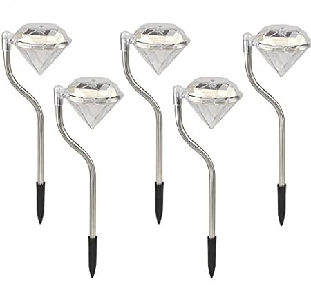 Preyank Solar New 2016 Diamond Solar Light For Decoration Of Garden, Outdoor, Pathway Balcony - 10 Pcs