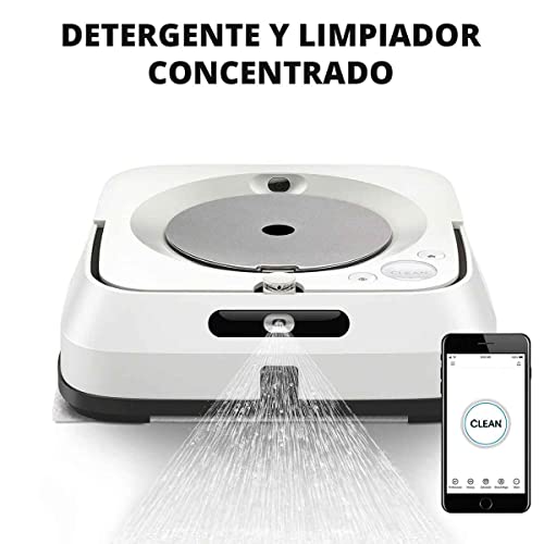 GLISAN ROBOT- Detergente Limpiador Concentrado para Robot Trapeador de Cualquier Marca Para Todo Tipo de Pisos Alto Rendimiento Aroma Manzana Canela