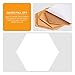 Famistar Hexagon Cork Board Tiles 8 Pack with Full Sticky Back,Mini Wall Bulletin Boards,Pin Board-Decoration for Pictures,Photos,Notes,Goals,Drawing,Painting-Bonus 50 Pins