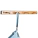 iDesign Formbu Bamboo Wall Mount 4-Peg Coat Rack for Hanging Jackets, Leashes, Purses, Hats, Scarves, Bags in Mudroom, Kitchen, Office, 21.5