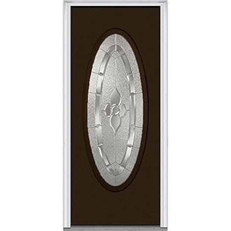 Compañía Nacional de puerta z008638l acero, marrón, mano izquierda in