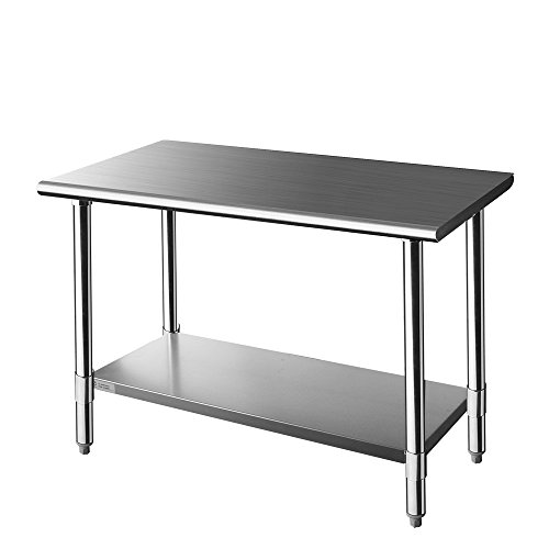 Z Grill Stainless Steel Prep Work Table 24 x 48 inches for Commercial Kitchen Restaurant - Thumbnail 6