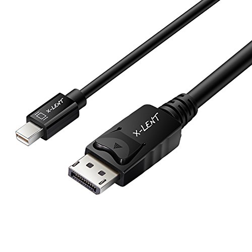 X-Lent Mini DisplayPort to Display Port Cable Thunderbolt to DP 6 FT 4K Resolution Ready