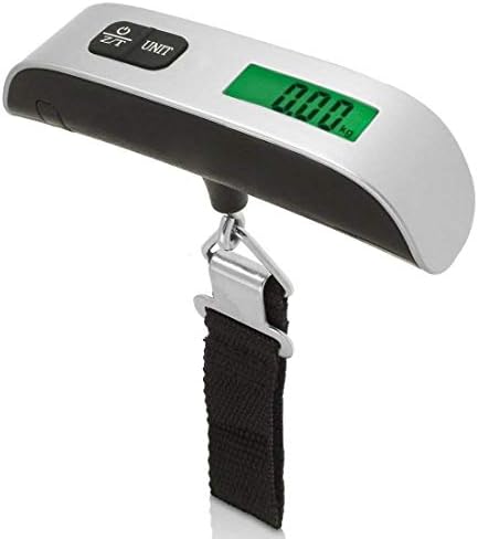 LAFILLETTE 50kg Portable Handheld Electronic Digital LCD Luggage and Kitchen Hanging Scale Suitcase Slider Handheld Scale
