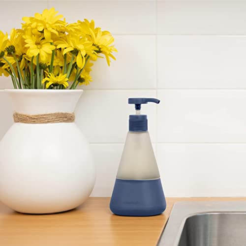 Cleancult Hand Soap Dispenser with Pump, Refillable Glass 12oz