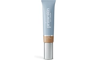 Prime Prometics PrimeSkin CC+ Cream for Mature Women – Lightweight Liquid-to-Powder Foundation – Blurs Pores & Covers Age Spots – Crease-Free, Hydrating & Soft-Matte Finish for Sensitive Skin (Tan)