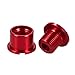 CYSKY Single Chainring Bolts 5 Pack M8 Single Short Chain Ring Bolts Fit for Road Bike, Mountain Bike, BMX, MTB, Fixie (Aluminum Alloy, CNC, Red)