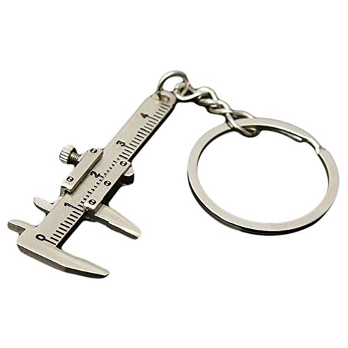 Airlove Fashion Mini Vernier Caliper Keychain Zinc Alloy 3D Movable