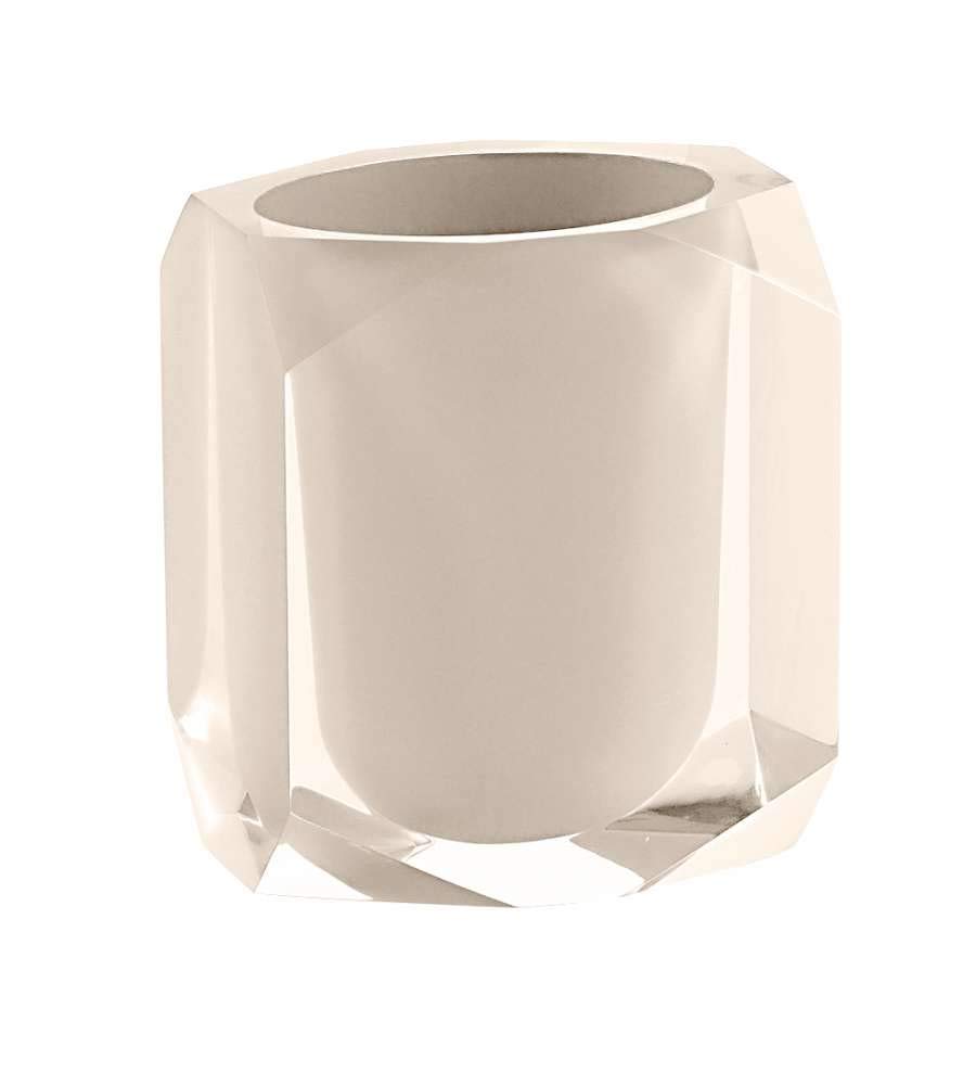 Gedy Brush Holder, Resin, Beige, 7x9x10,5