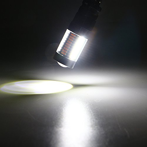 Grandview 7443 7444NA Extremely Bright 990LM White/Amber Dual Color Switchback 4014 Chipsets 66SMD LED Bulbs Turn Signal Light Blinker Flash Lamp Daytime Running Light 8000K 12V (Pack of 2)